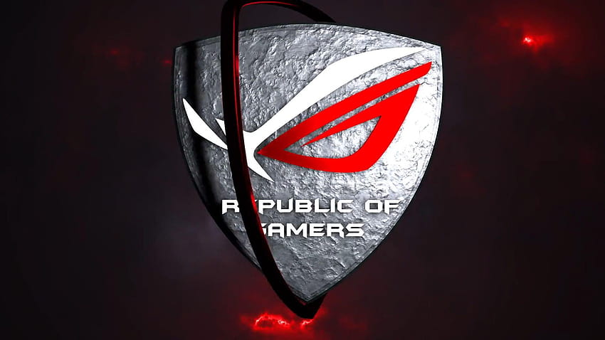 Animacja logo Asus ROG na żywo, logo Tapeta HD