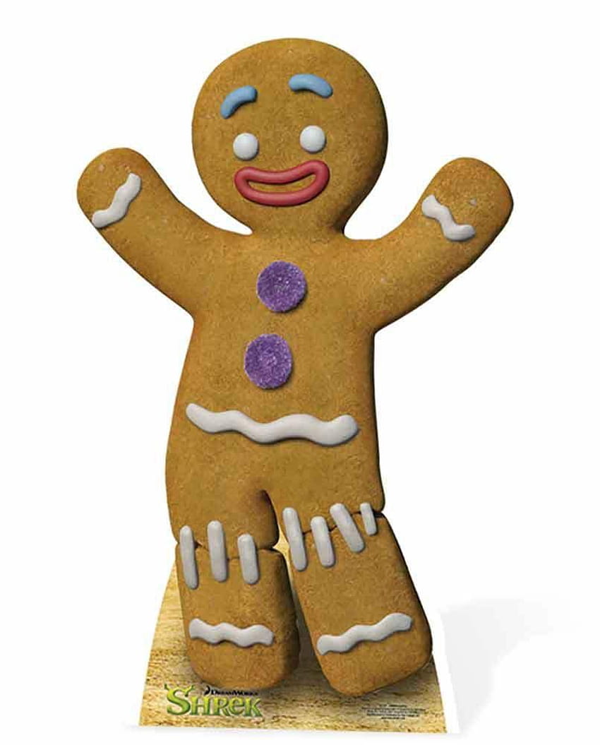 Gingy the Gingerbread Man from Shrek Cardboard Cutout / Standee HD тапет за телефон