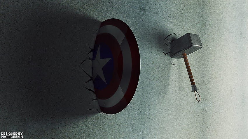 Shield And Hammer Captain America Hammer Hd Wallpaper Pxfuel