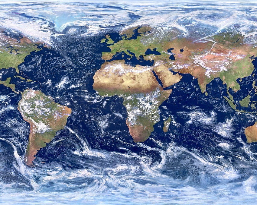 Mapa de la tierra, mapa del clima fondo de pantalla