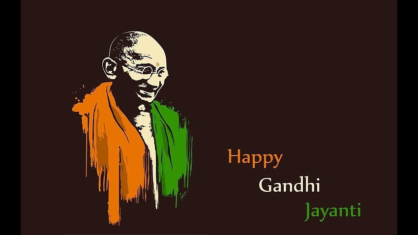 Happy Gandhi Jayanti, gandi HD wallpaper