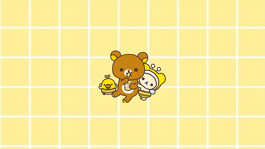 Cute Aesthetic Backgrounds for Computer Yellow, cute aesthetic kawaii ...