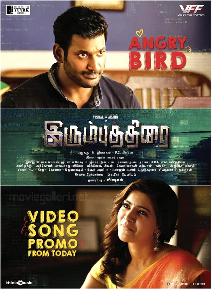 IrumbuThirai AngryBird Video Song Promo Release Posters, angry birds movie 2 samantha HD phone wallpaper