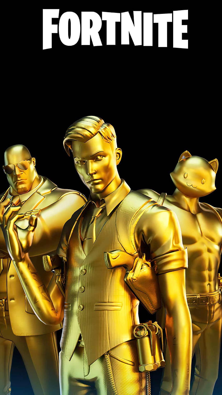 Midas Gold Fortnite skin phone backgrounds for iPhone android lock screen in 2020, gold midas HD phone wallpaper