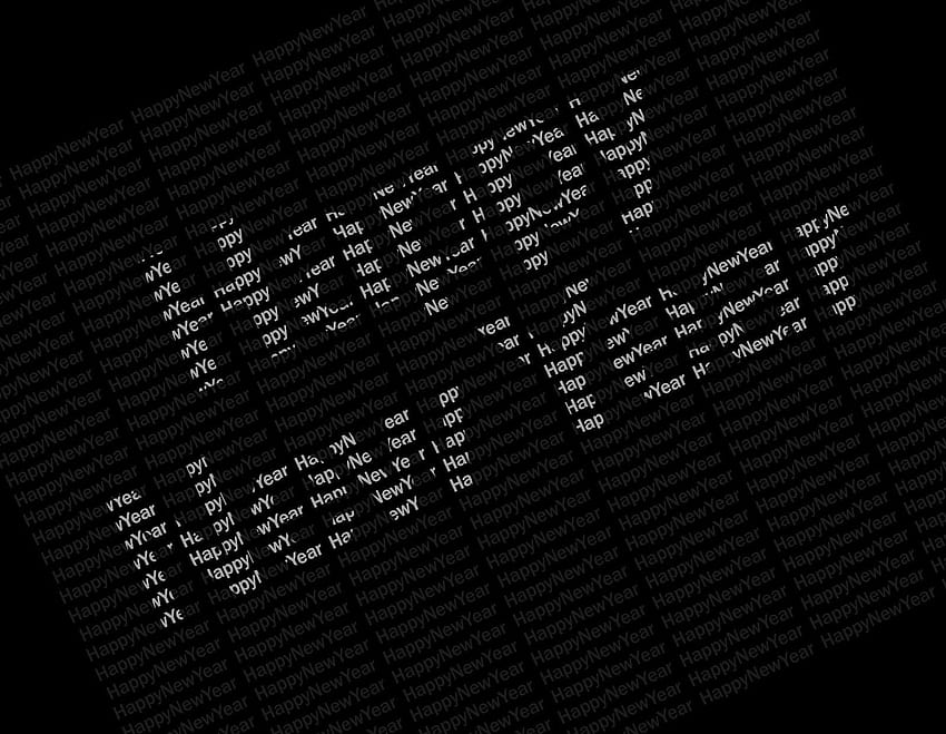 Happy new year black backgrounds 1280x720, happy new year white and black HD wallpaper