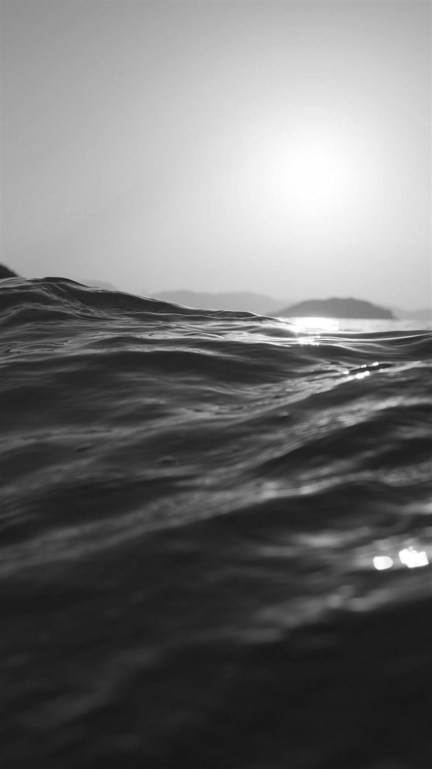 Sea Dive Wave Dark Summer Ocean Nature Bw iPhone 8, aesthetic summer ...