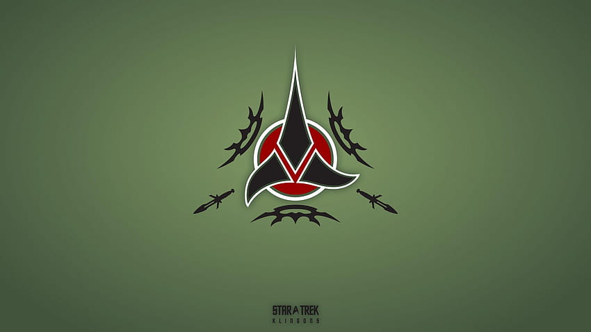 Logo Klingon Simbol Star Trek, logo klingon Wallpaper HD