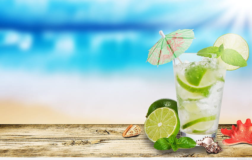 Fresh and delicious summer drink, summer of lime HD wallpaper