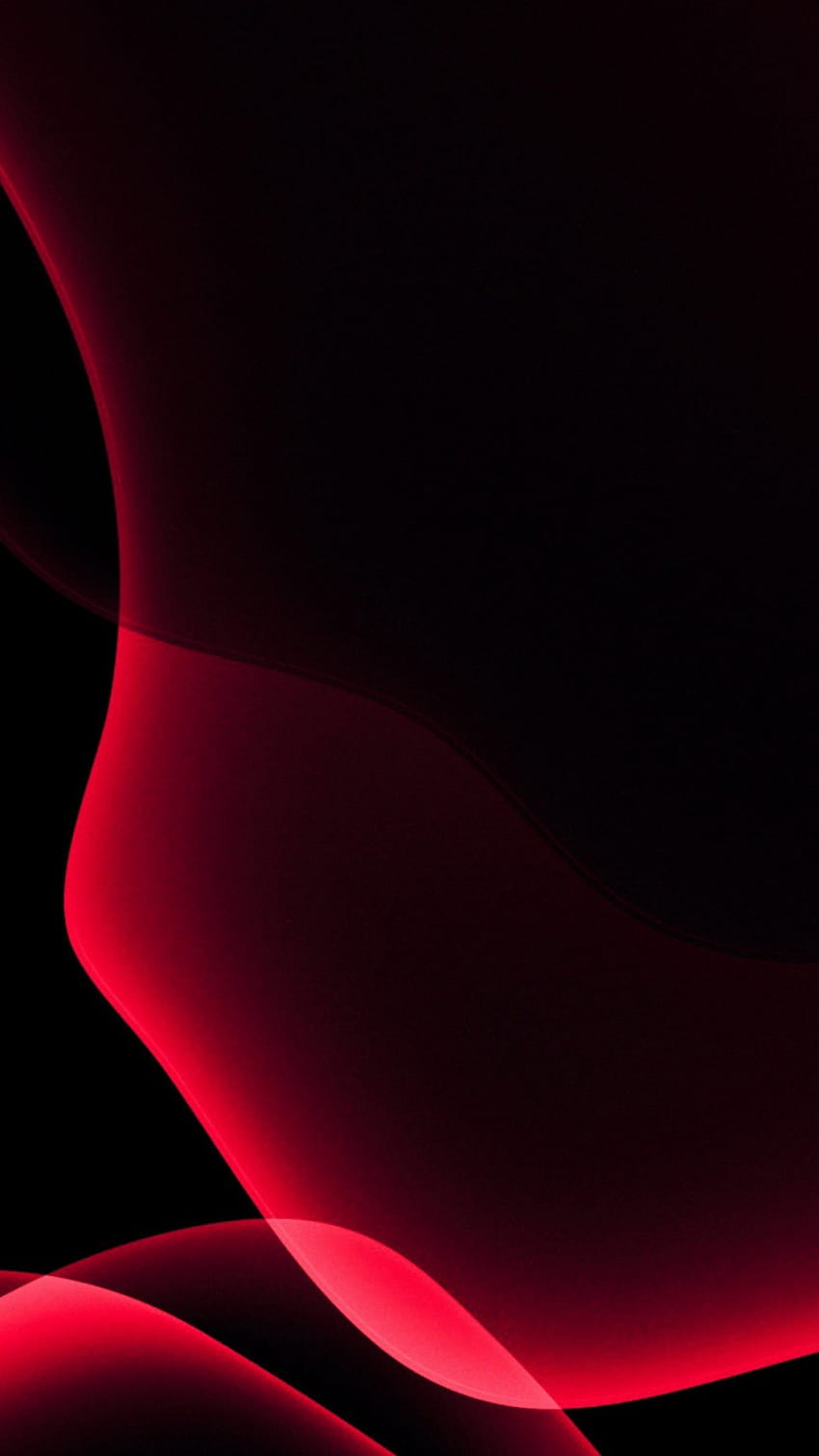 Ios 13 Red Abstract, dark iphone 13 HD phone wallpaper