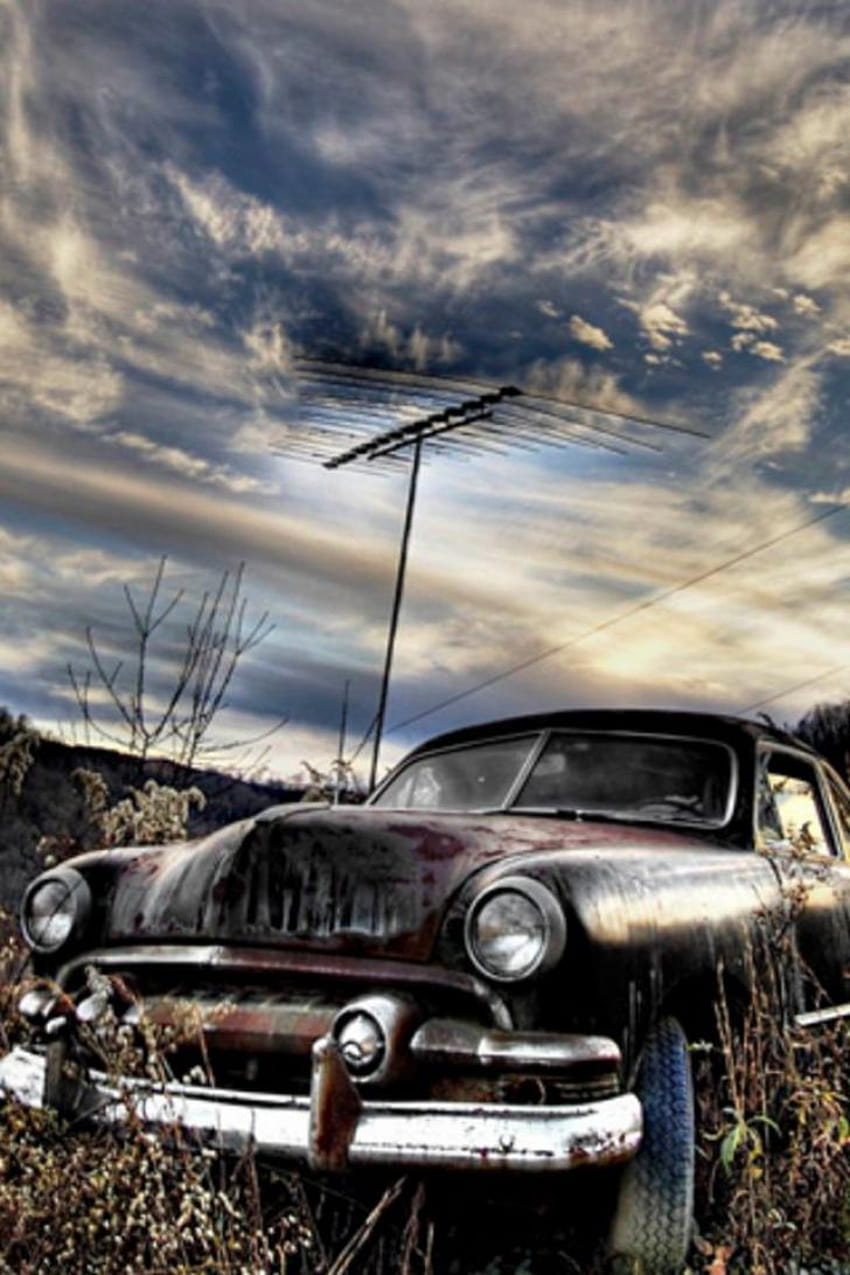 : , Rusty, Car, Iphone, , Classic, Car, Phone, rusty car HD phone wallpaper