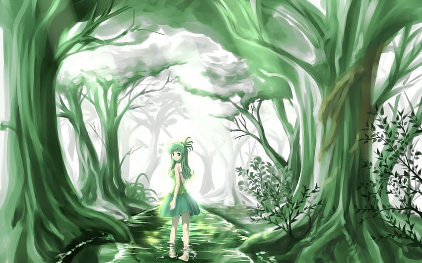 Anime green  supernatural girl  hunter boy wow HD phone wallpaper   Peakpx