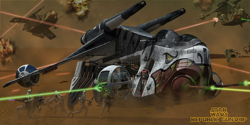 Pin auf Star Wars, Republic Gunship HD-Hintergrundbild