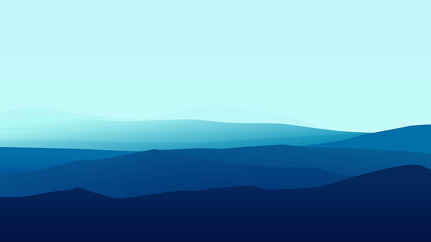 Mountains Minimalist Gradient Blue Ultra ID:7869, gradient winter HD wallpaper