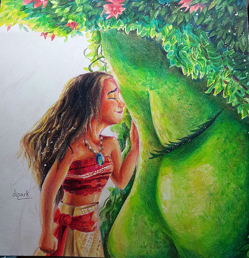 My 45 hour pencil drawing of Moana  rpics