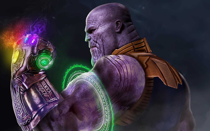 Thanos Използване на Time Stone, компютър thanos HD тапет