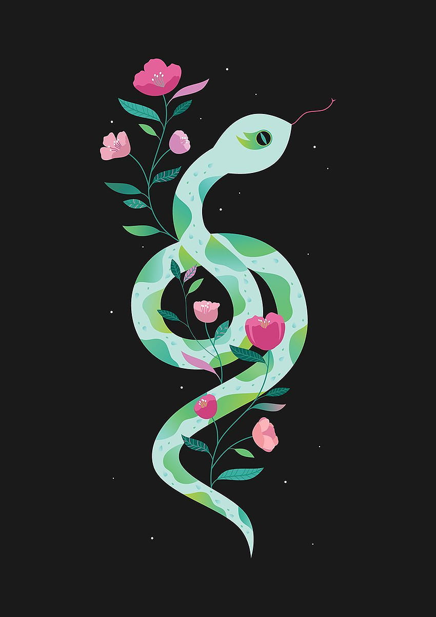 Snake Aesthetics, snake art HD phone wallpaper | Pxfuel