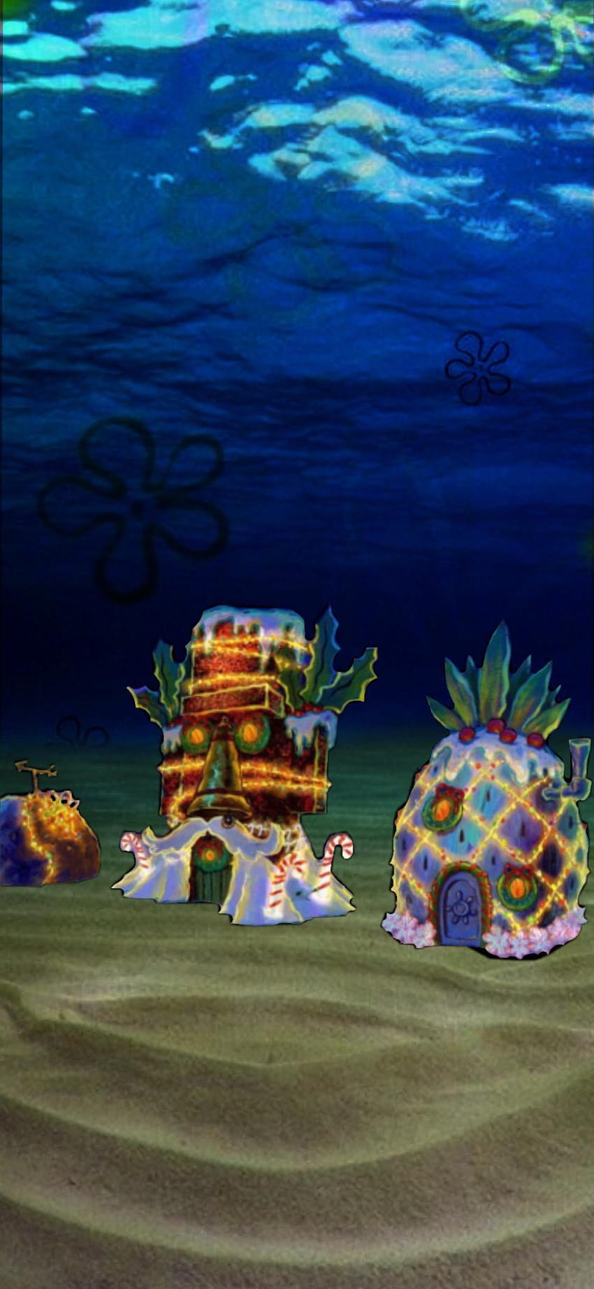 Spongebob-Weihnachten, Spongebob-Weihnachten HD-Handy-Hintergrundbild