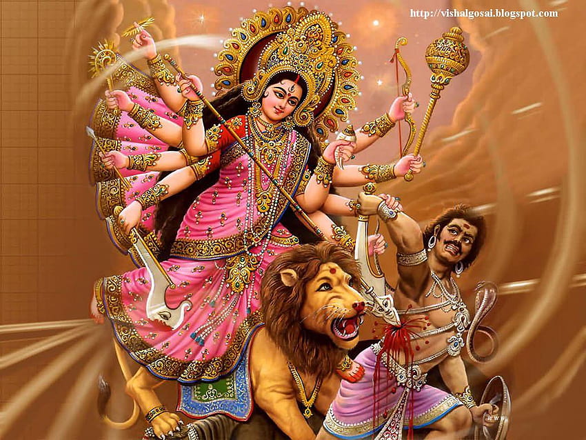 Jai Maa Durga, Jai Bhavani HD-Hintergrundbild