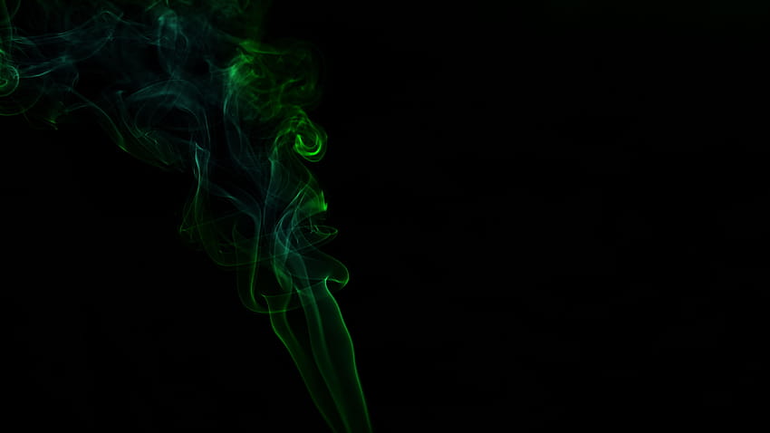 3840x2160 smoke, green, dark u 16:9 backgrounds, green smoke HD wallpaper