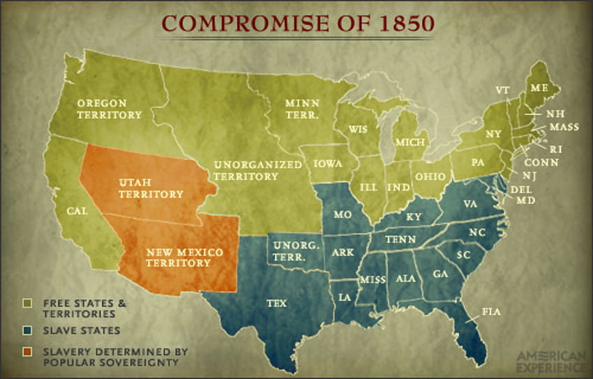 Kompromi tahun 1850 dan Perang Saudara: Sebab dan Akibat Wallpaper HD
