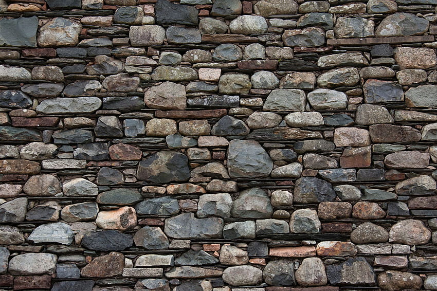 Steinmauer, Granatstein HD-Hintergrundbild