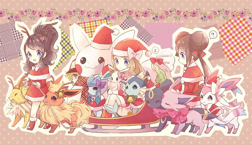 Christmas Eevee on Dog .dog, eevee christmas HD wallpaper