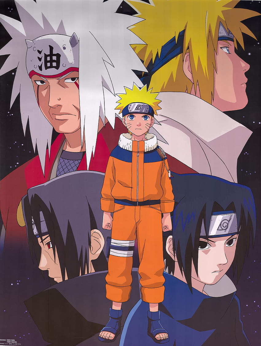 Jiraiya, Minato, Itachi, Sasuke, Sasuke und Minato HD-Handy-Hintergrundbild