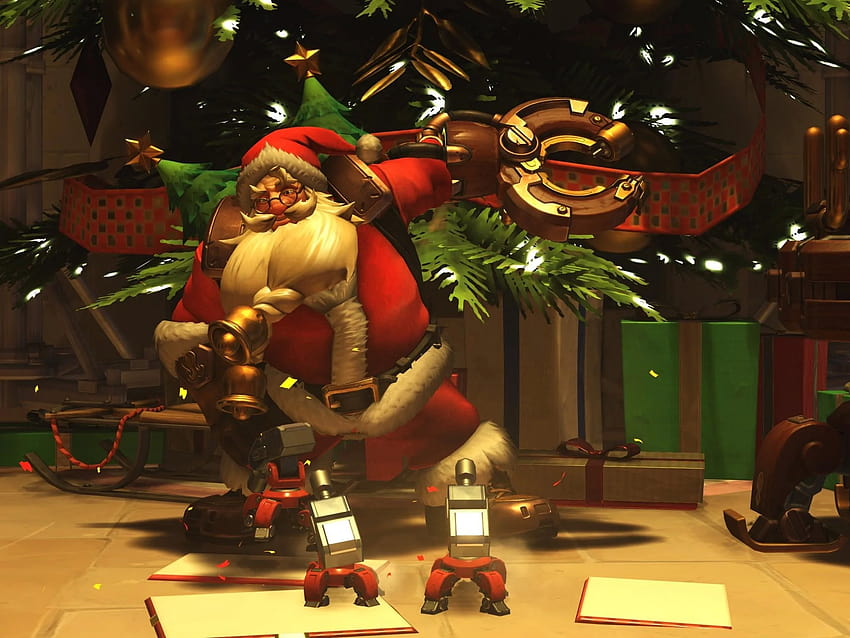 2048x1536 Santa Claus, Overwatch, Gifts, Christmas, christmas overwatch