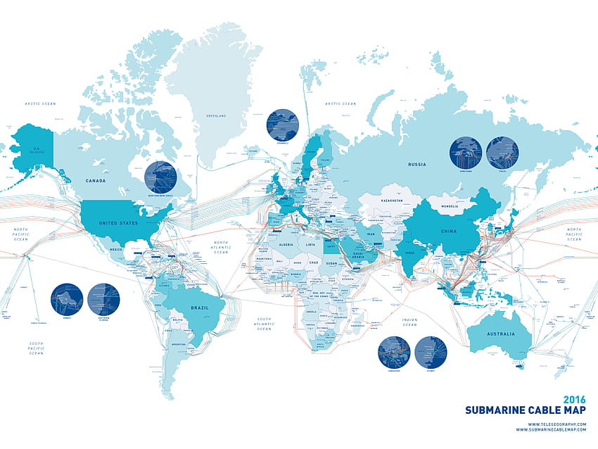 Submarine Cable Map, asia map HD wallpaper