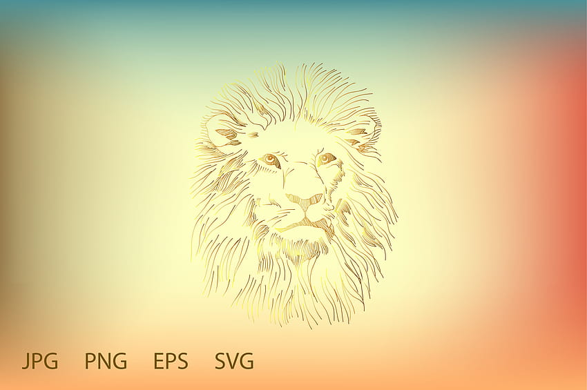 Seni Vektor Kepala Singa. Tangan Meng Singa. Grafik oleh kareemov1000 · Creative Fabrica Wallpaper HD