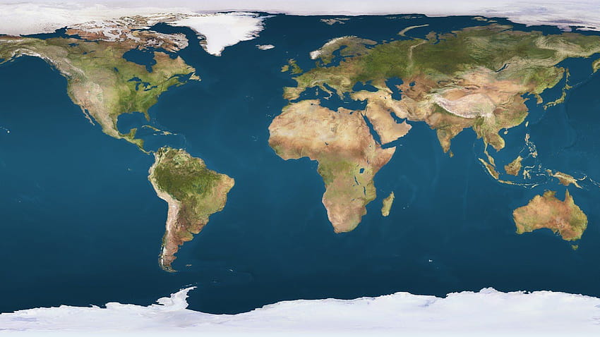 7 Weltkarte Hochauflösende physische Weltkarte HD-Hintergrundbild