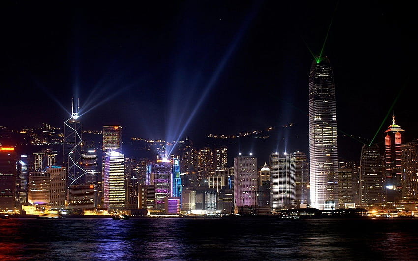 Hong Kong Victoria Harbour, omaha nebraska HD wallpaper
