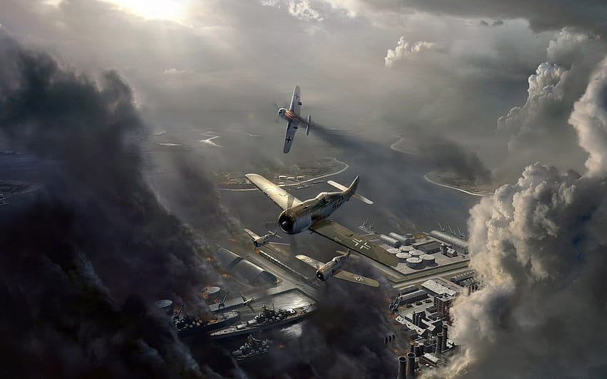 Flugzeuge Luftwaffe des zweiten Weltkriegs, Flugzeuge des zweiten Weltkriegs HD-Hintergrundbild
