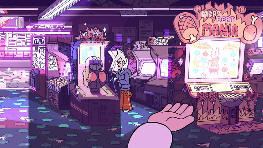 Ästhetische Durchsetzung: Zusammengehörigkeit im Steven-Universum, Arcade-Ästhetik HD-Hintergrundbild