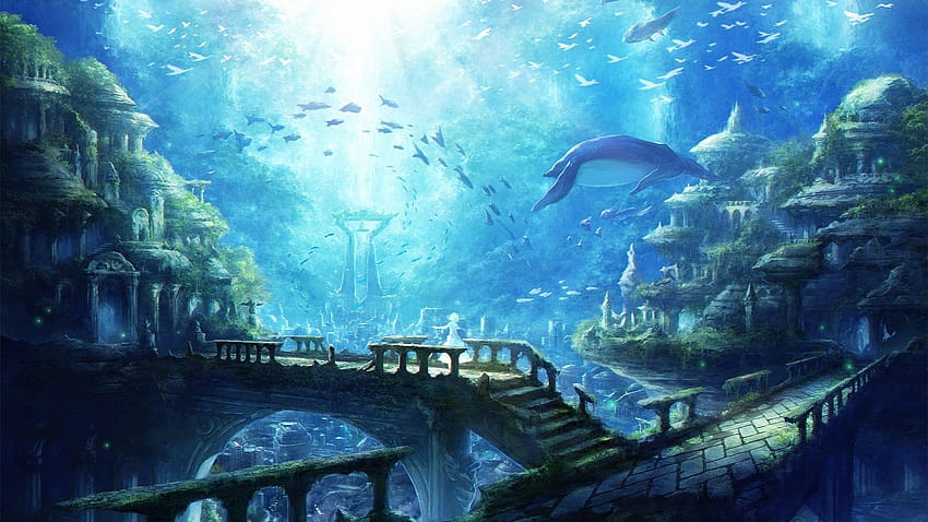 Underwater City HD wallpaper
