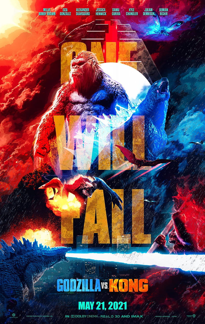 Godzilla vs. Kong 2021, Godzilla contro King Kong 2021 Sfondo del telefono HD