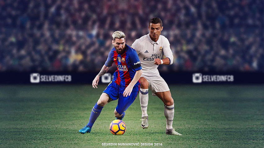 Messi vs Ronaldo by SelvedinFCB, 메시 호날두 HD 월페이퍼