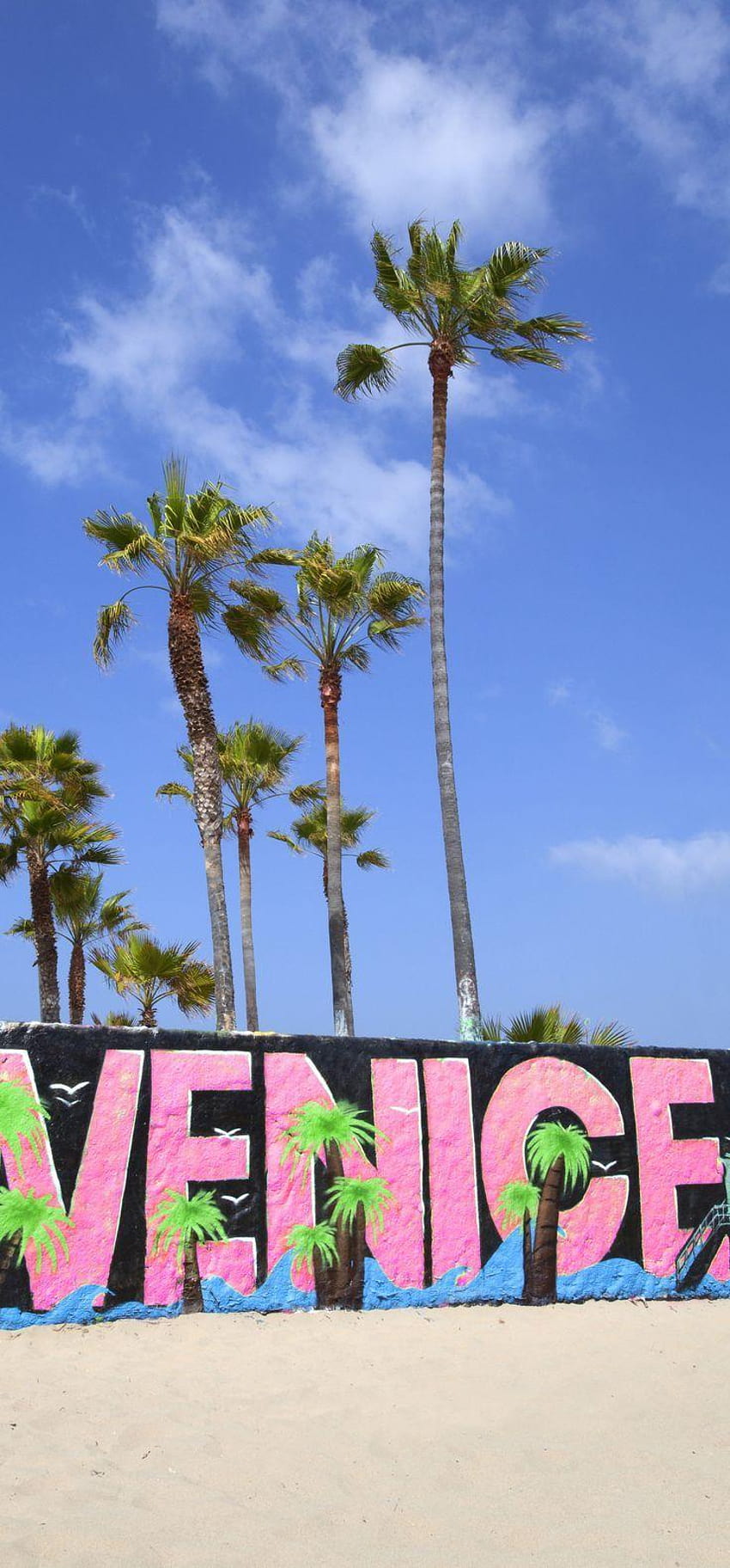Venice Beach, California, USA Prodotti per la cura della pelle personalizzati realizzati a Sfondo del telefono HD
