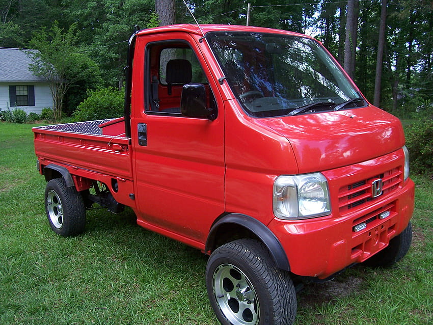 Daily Turismo: Little Red: 2001 Honda Acty Mini Truck HD wallpaper