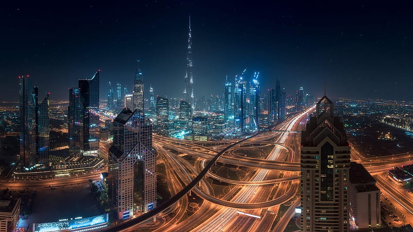 Downtown, Sheikh Zayed Road, Dubai, UAE, downtown dubai cityscape HD wallpaper