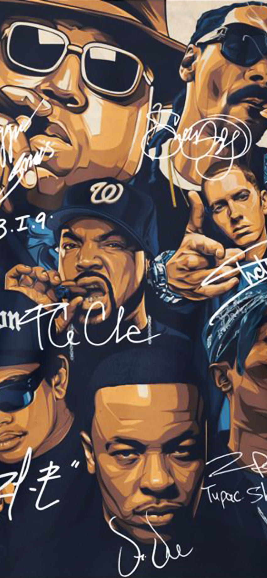 Najlepszy hip-hopowy iPhone, hip-hopowy rap Tapeta na telefon HD