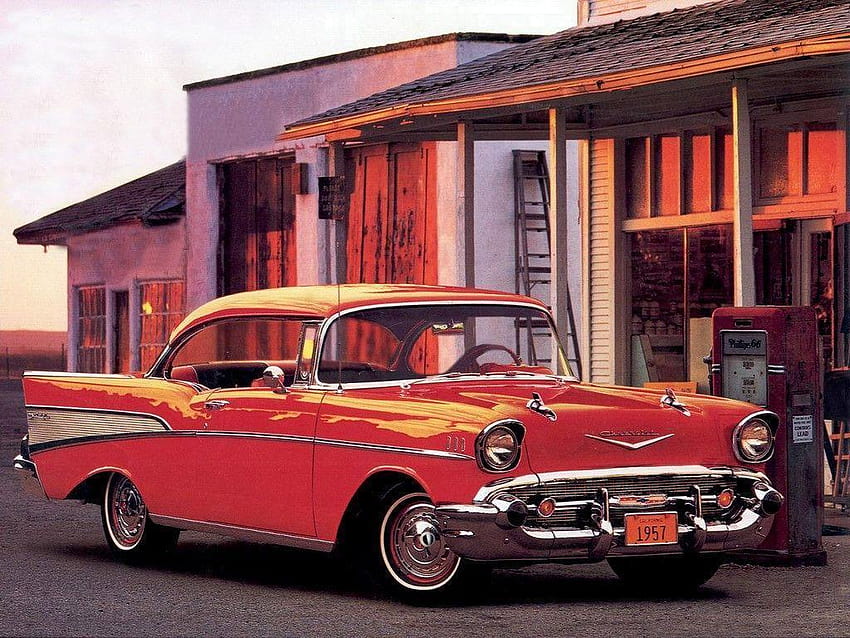 50s Classic Cars, aesthetic old school car HD wallpaper