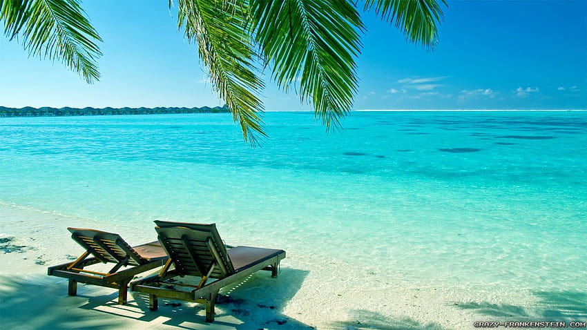 Download wallpaper 1366x768 tropical bungalows sea beautiful summer  tablet laptop hd background