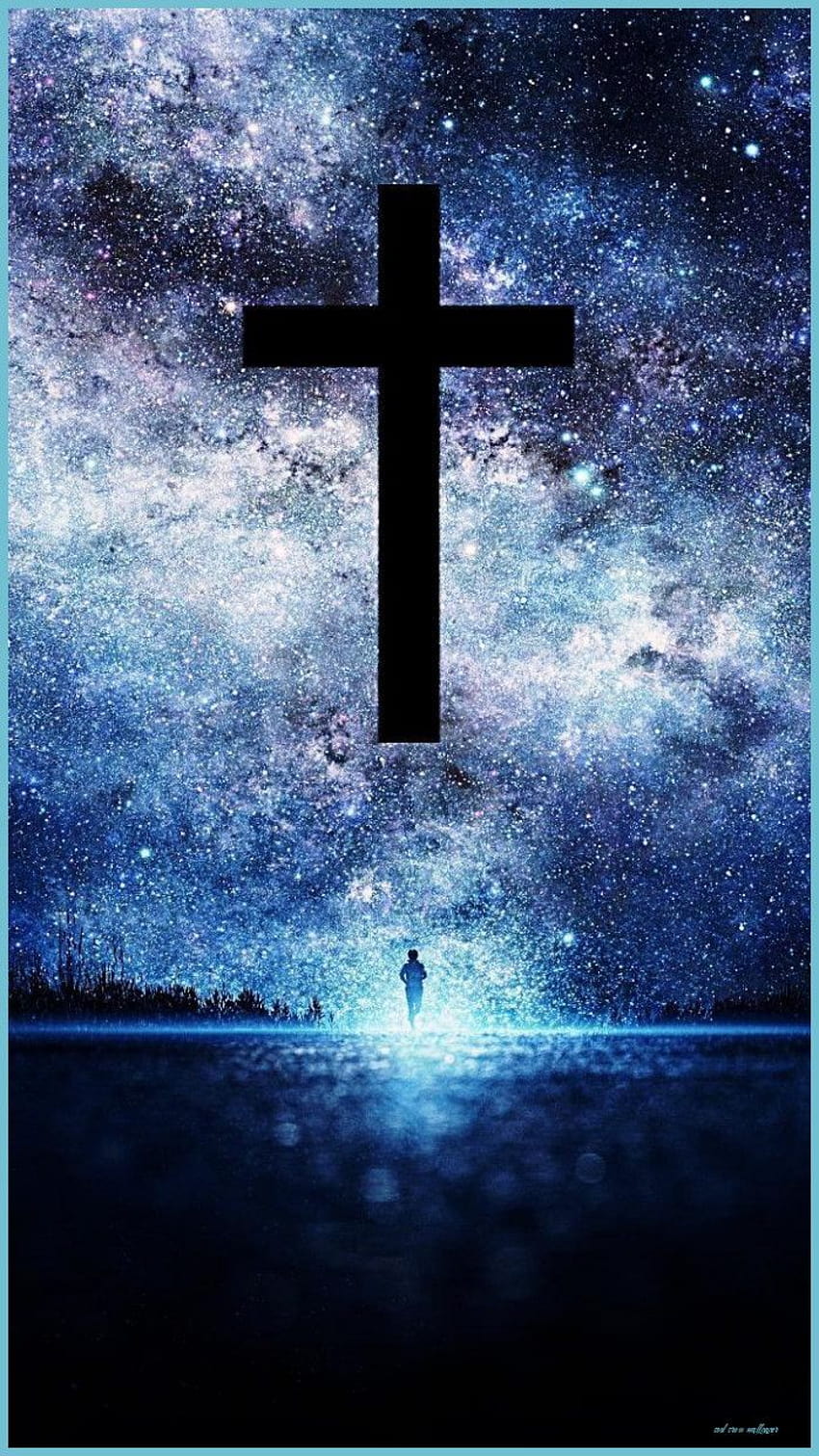 Cool Jesus Cross, jesus amoled HD phone wallpaper