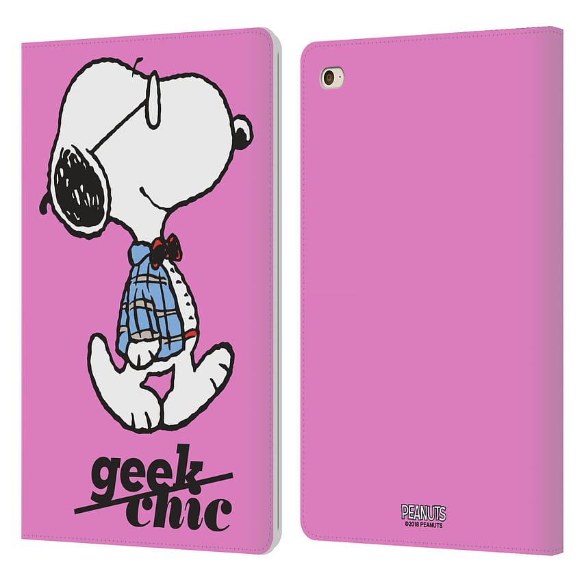 การออกแบบเคสหัวที่ได้รับอนุญาตอย่างเป็นทางการ Peanuts The Many Faces Of Snoopy Joe Preppy Leather Book Wallet Case Cover เข้ากันได้กับ Apple iPad mini 4 วอลล์เปเปอร์โทรศัพท์ HD