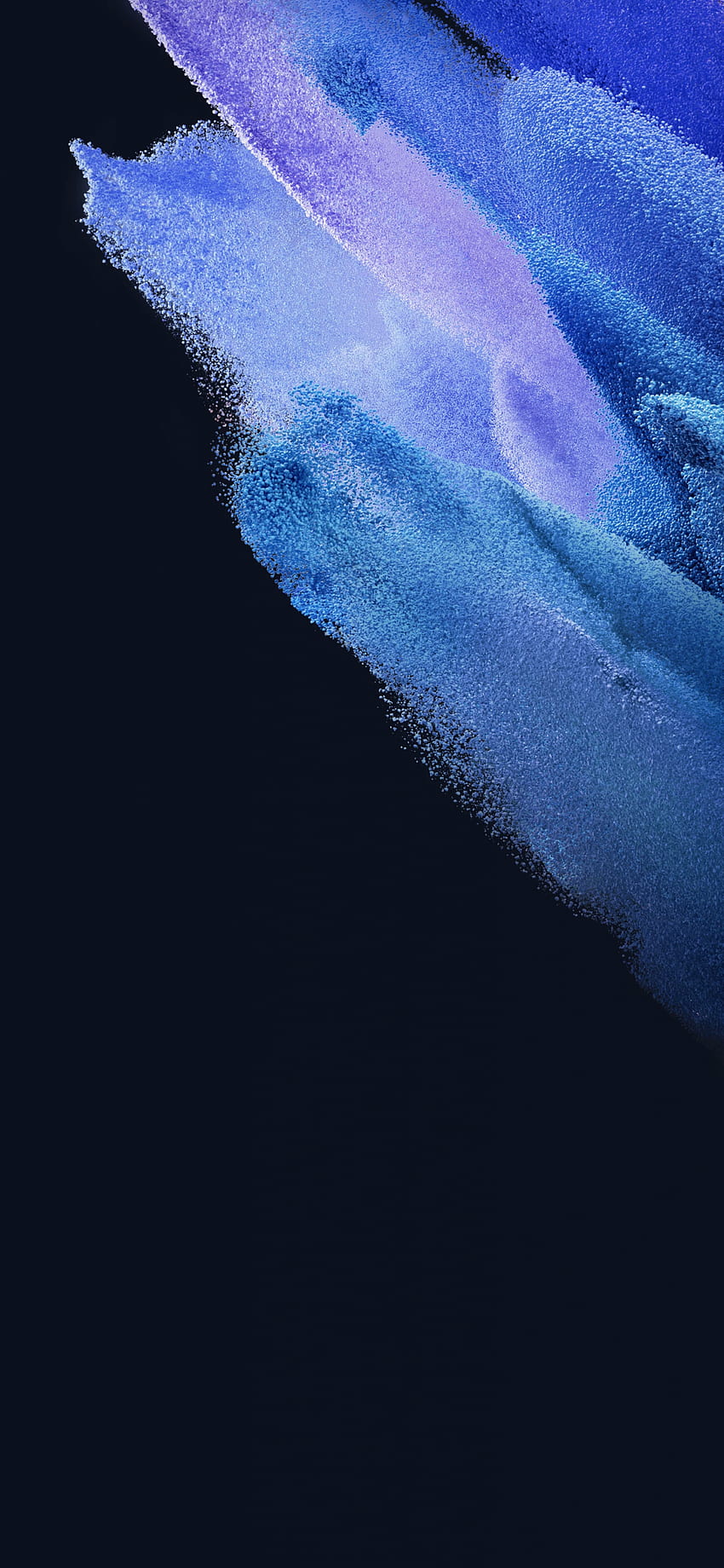 Samsung Galaxy S21 , Stock, AMOLED, Particles, Blue, Black background, Abstract, samsung mobile HD phone wallpaper
