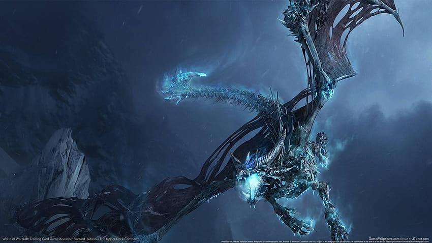 frost wyrm from warcraft, frost dragon HD wallpaper