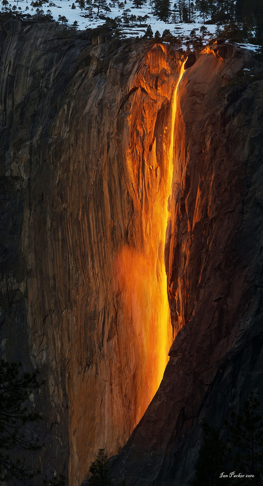 Yosemite Şelalesi, yosemite orman yangını HD telefon duvar kağıdı