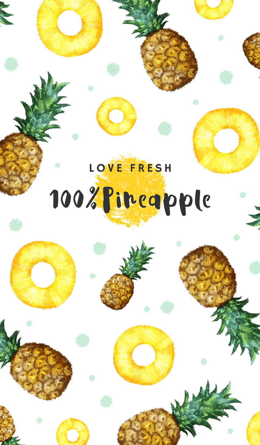 Pineapple Aesthetic Cute HD phone wallpaper