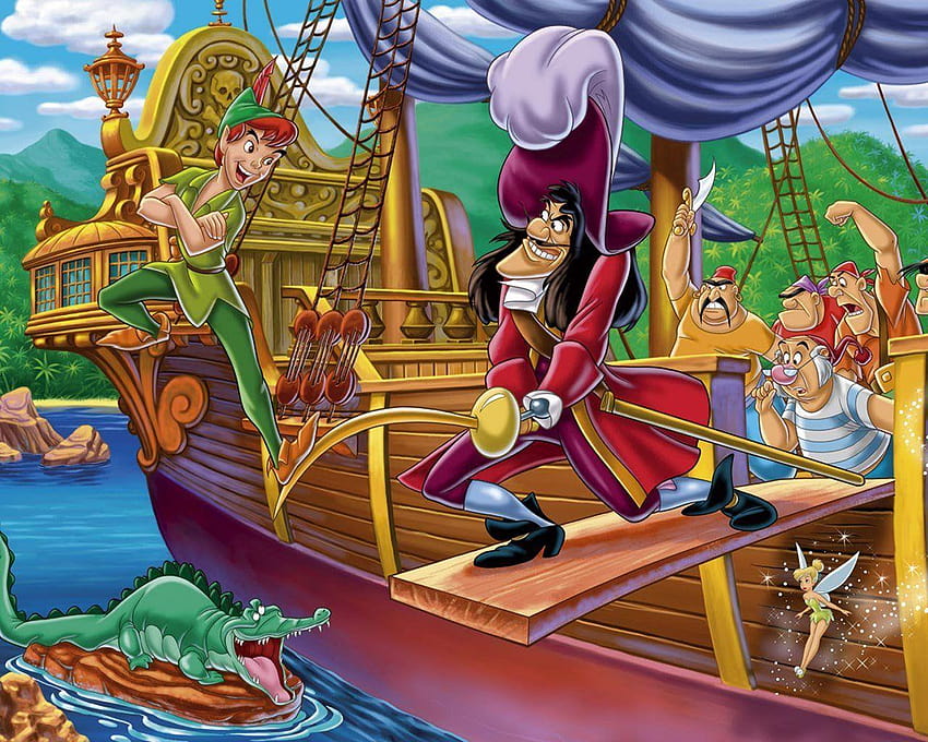 of Peter Pan, captain hook HD wallpaper